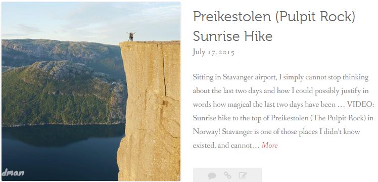 Preikestolen (Pulpit Rock) Sunrise Hike by thewelltravelledman.com