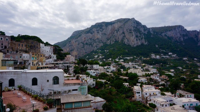 The view over the island of Capri