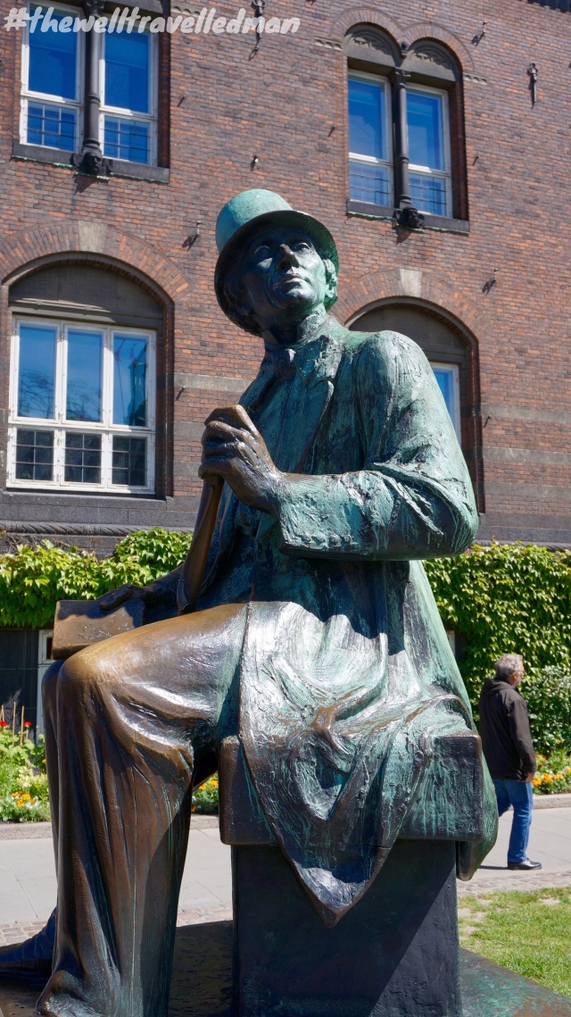 The statue of the famous Hans Christian Andersen